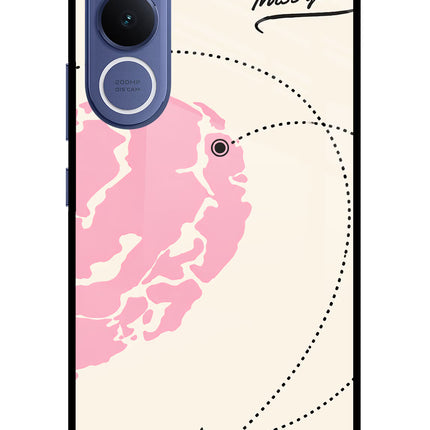 Miss Orbit Vivo V70 FE 5G Glass Case Back Cover by Casekaro