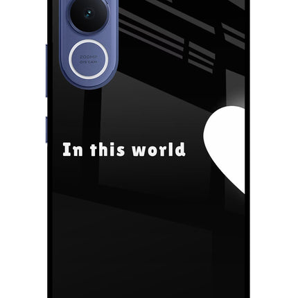 This World Vivo V70 FE 5G Glass Case Back Cover by Casekaro