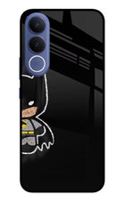 Bat Kitty Vivo V70 FE 5G Glass Case Back Cover by Casekaro