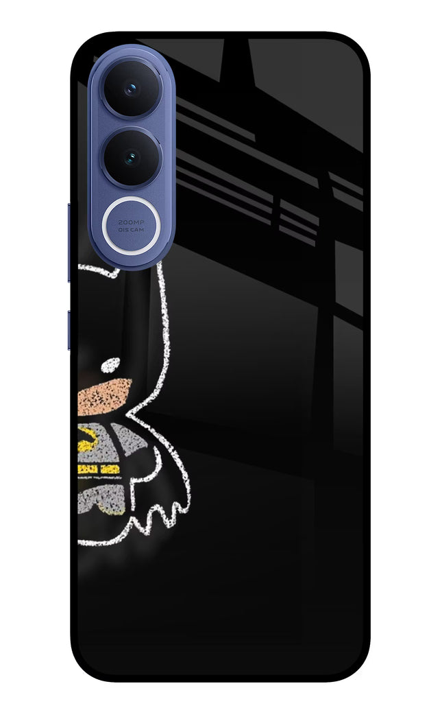 Bat Kitty Vivo V70 FE 5G Glass Case Back Cover by Casekaro