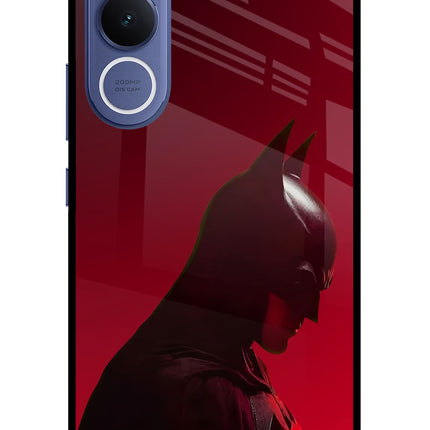 Dark Knight Vivo V70 FE 5G Glass Case Back Cover by Casekaro