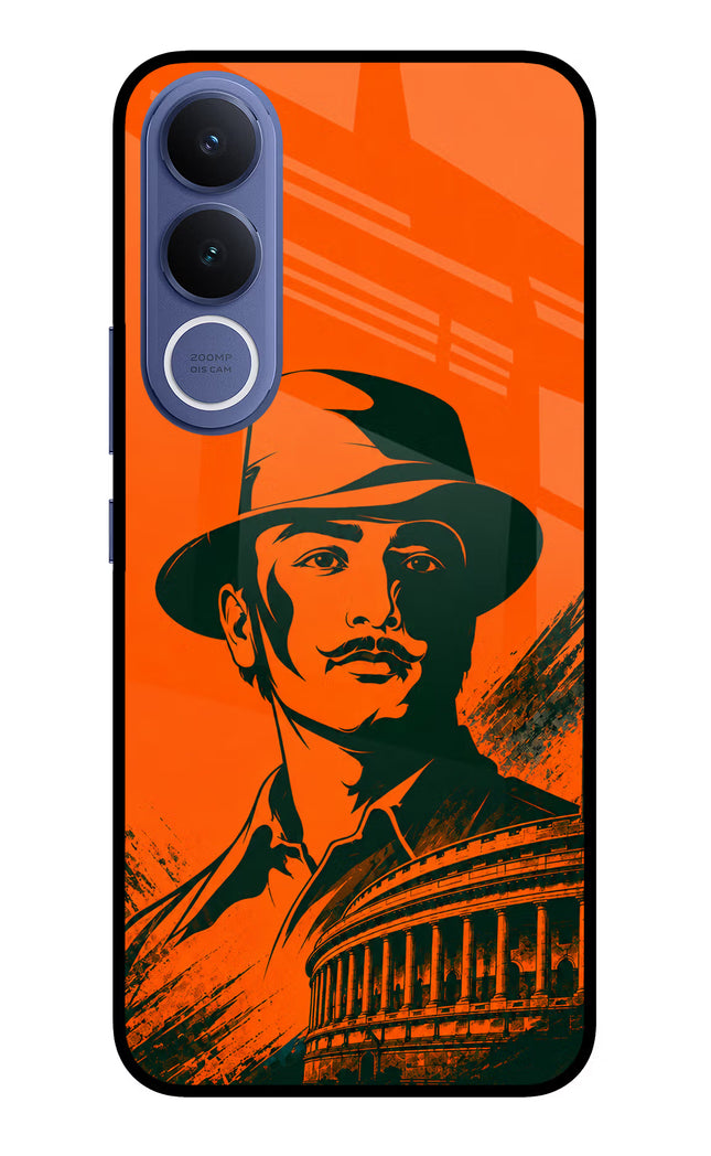 Bhagat Singh Legacy Vivo V70 FE 5G Glass Case Back Cover by Casekaro