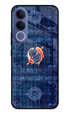 Koi Blue Vivo V70 FE 5G Glass Case