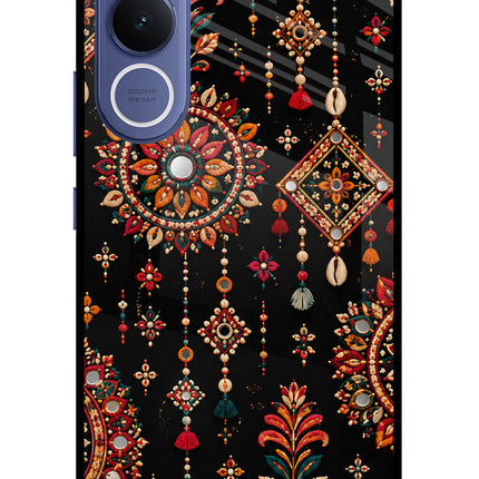 Boho Noir Vivo V70 FE 5G Glass Case
