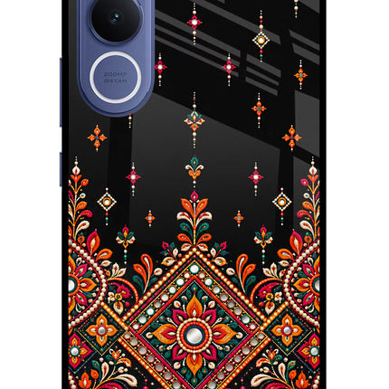 Noir Mehfil Vivo V70 FE 5G Glass Case