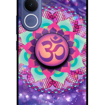 Om Purple Vivo V70 FE 5G Pop Case by Casekaro