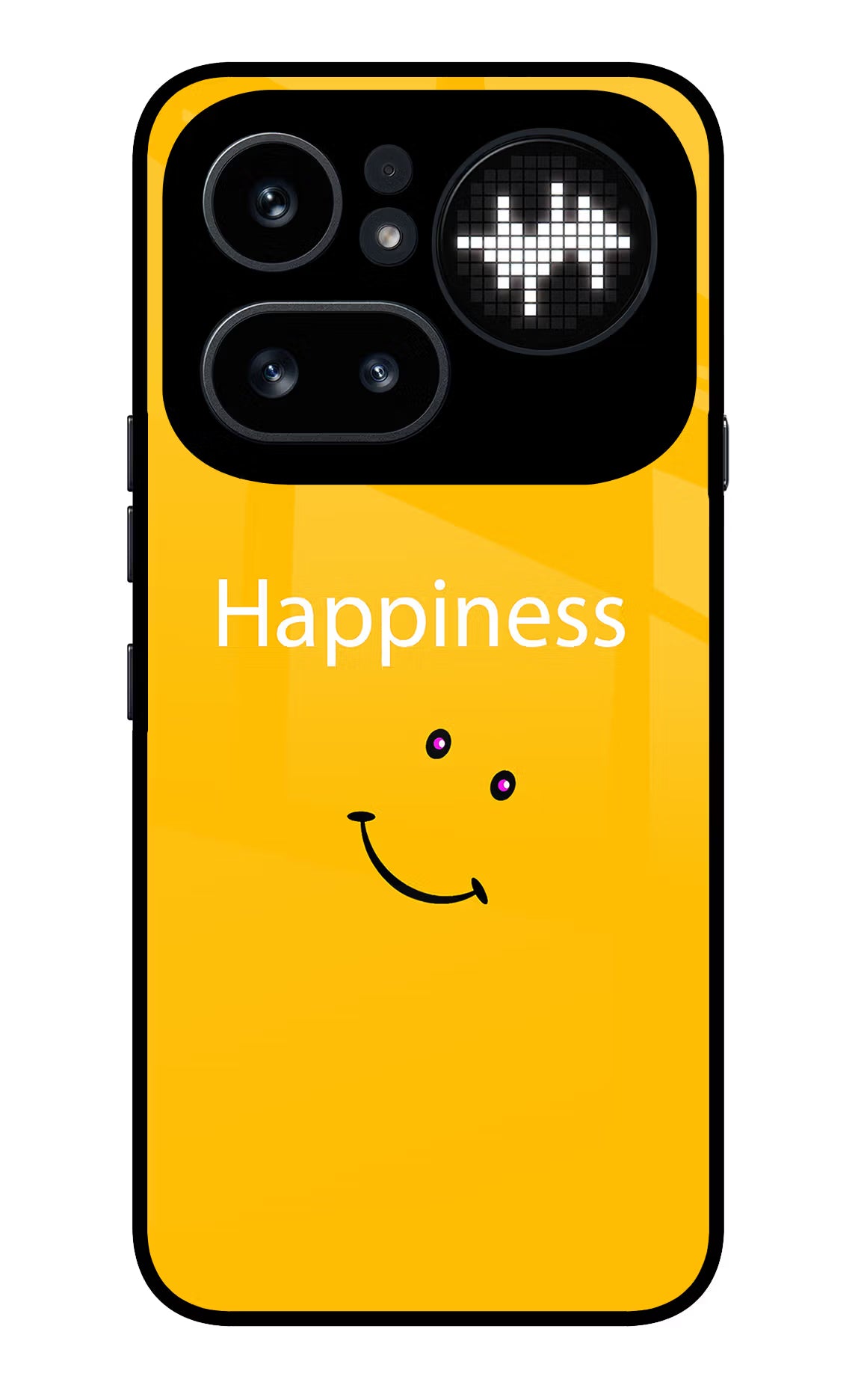 Happiness With Smiley Nothing Phone 4a Pro Glass Case Back Cover by Casekaro