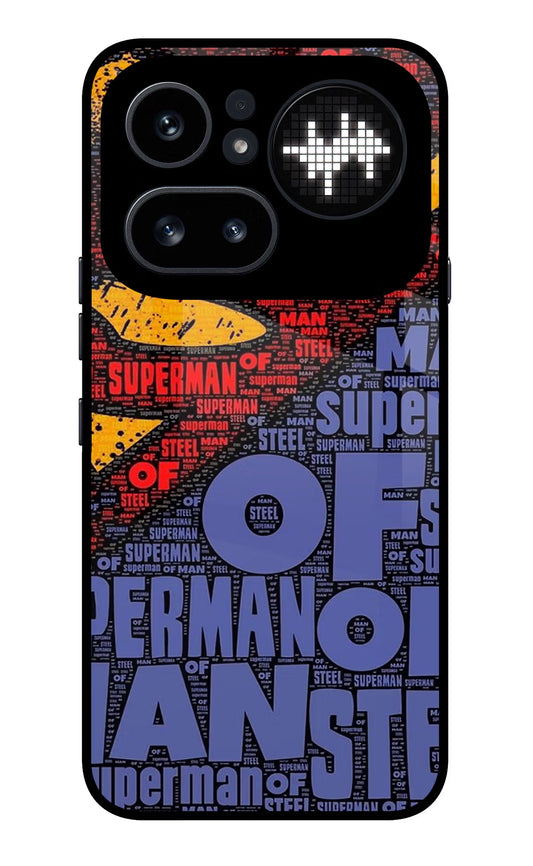 Superman Nothing Phone 4a Pro Glass Case