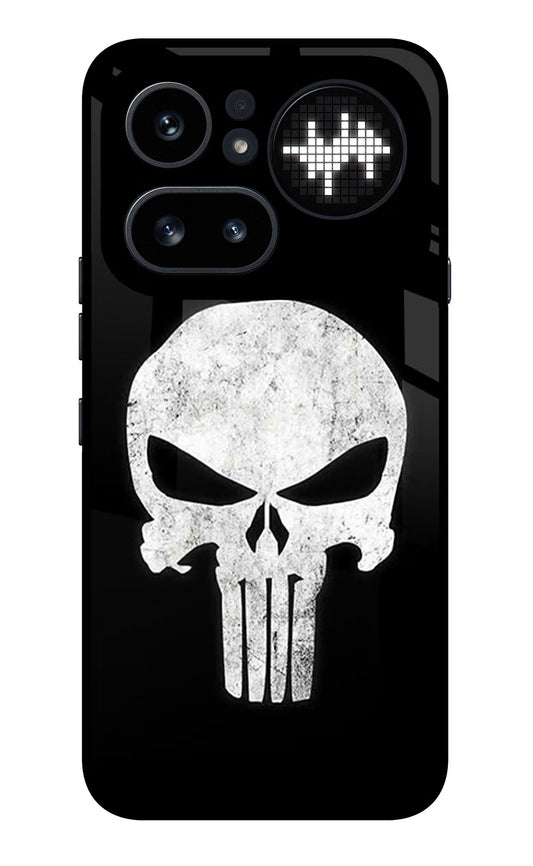 Punisher Skull Nothing Phone 4a Pro Glass Case
