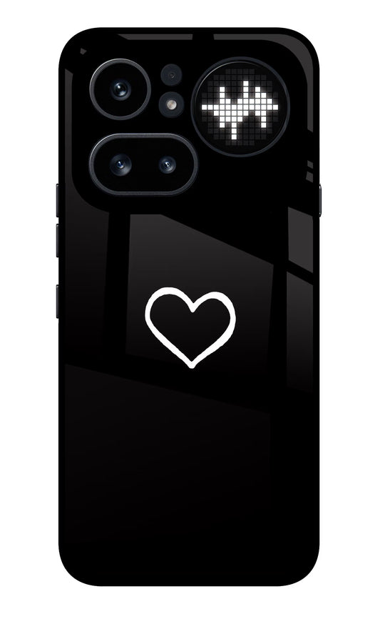 Heart Nothing Phone 4a Pro Glass Case