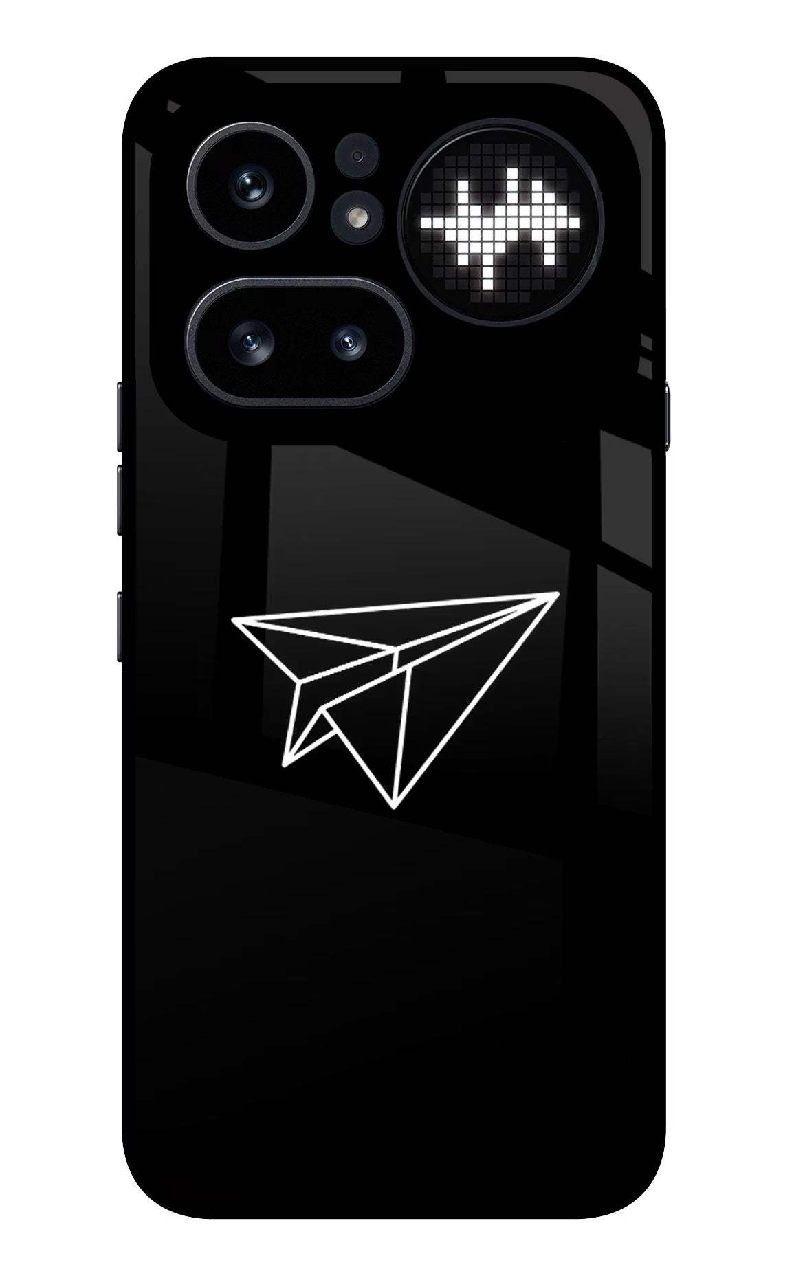 Paper Plane White Nothing Phone 4a Pro Glass Case Back Cover by Casekaro
