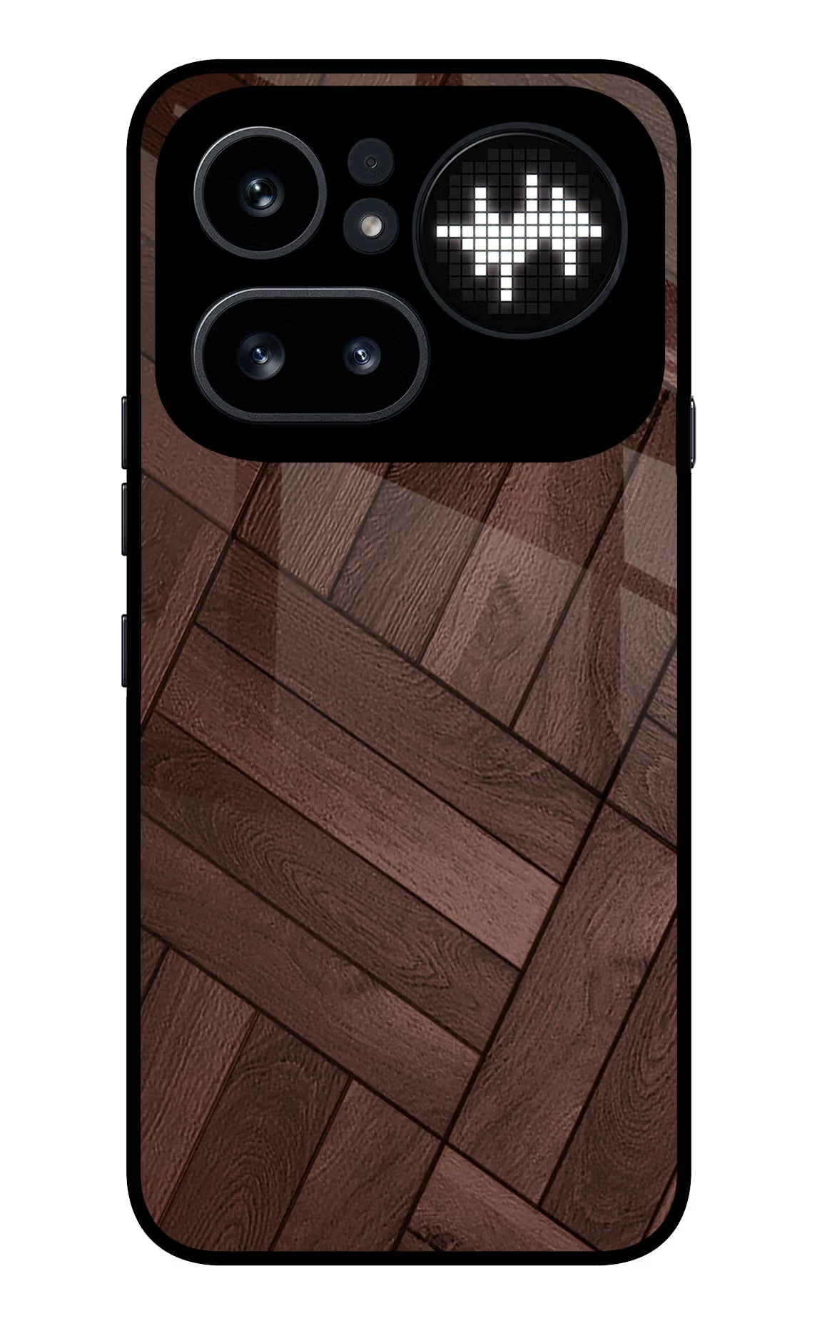 Wooden Texture Design Nothing Phone 4a Pro Glass Case