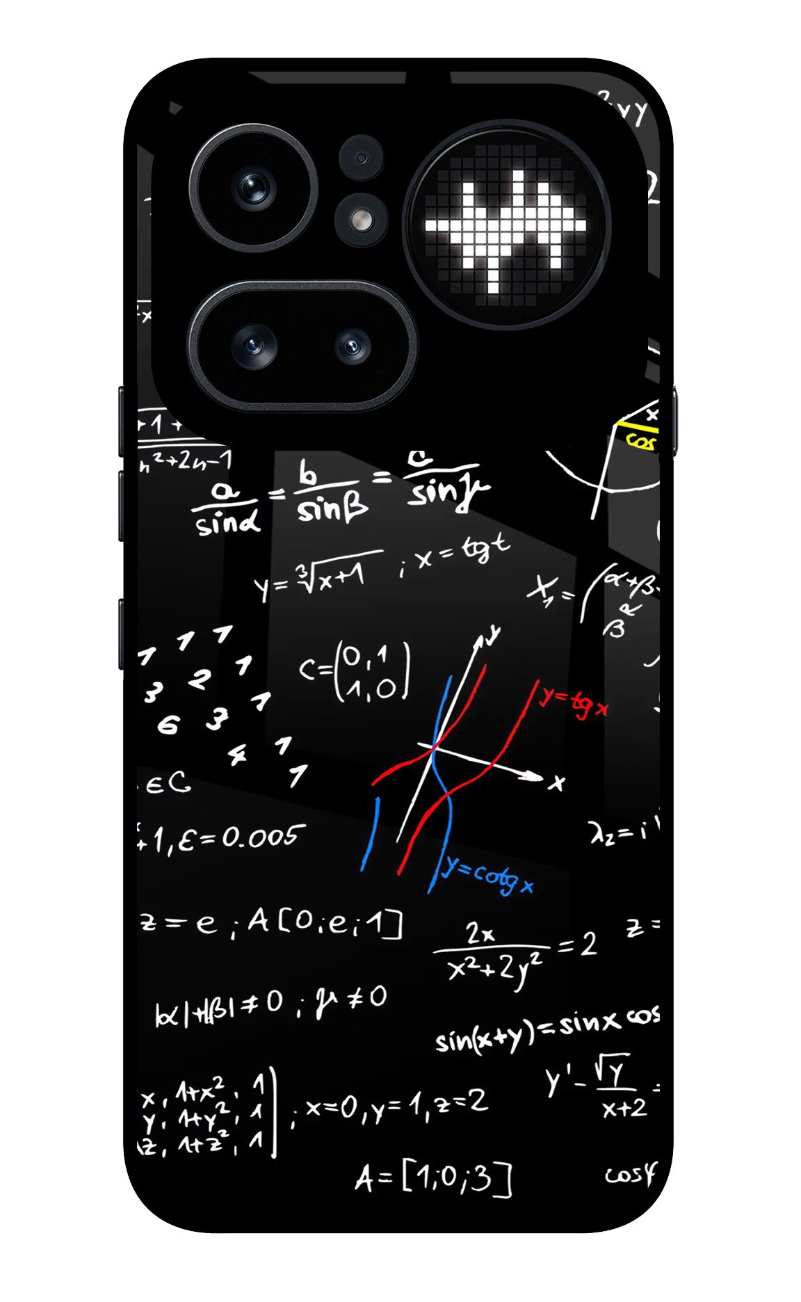 Mathematics Formula Nothing Phone 4a Pro Glass Case Back Cover by Casekaro