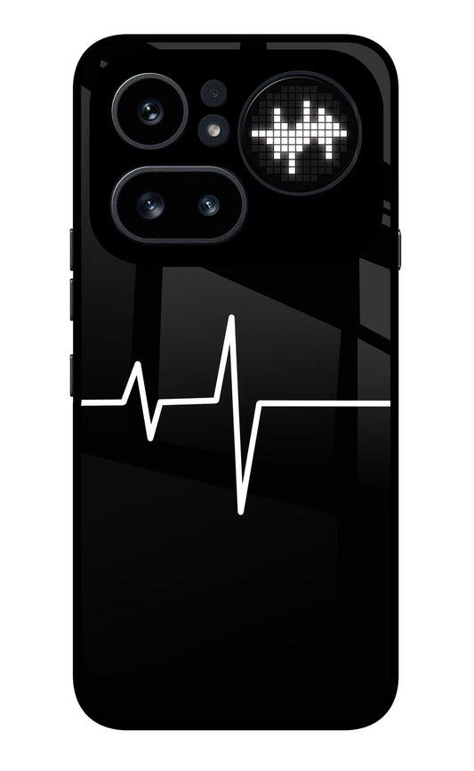 Heart Beats Nothing Phone 4a Pro Glass Case