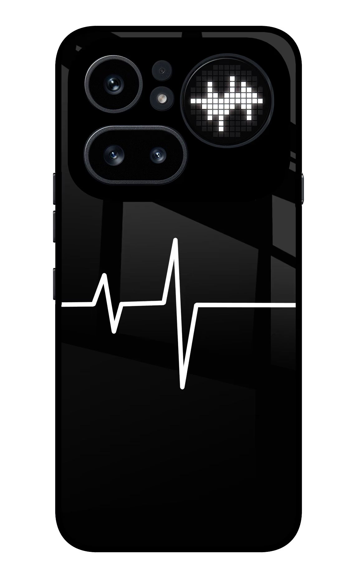Heart Beats Nothing Phone 4a Pro Glass Case Back Cover by Casekaro
