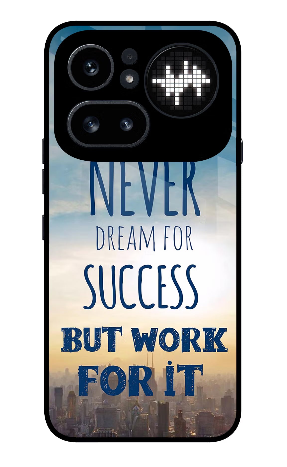 Never Dream For Success But Work For It Nothing Phone 4a Pro Glass Case Back Cover by Casekaro
