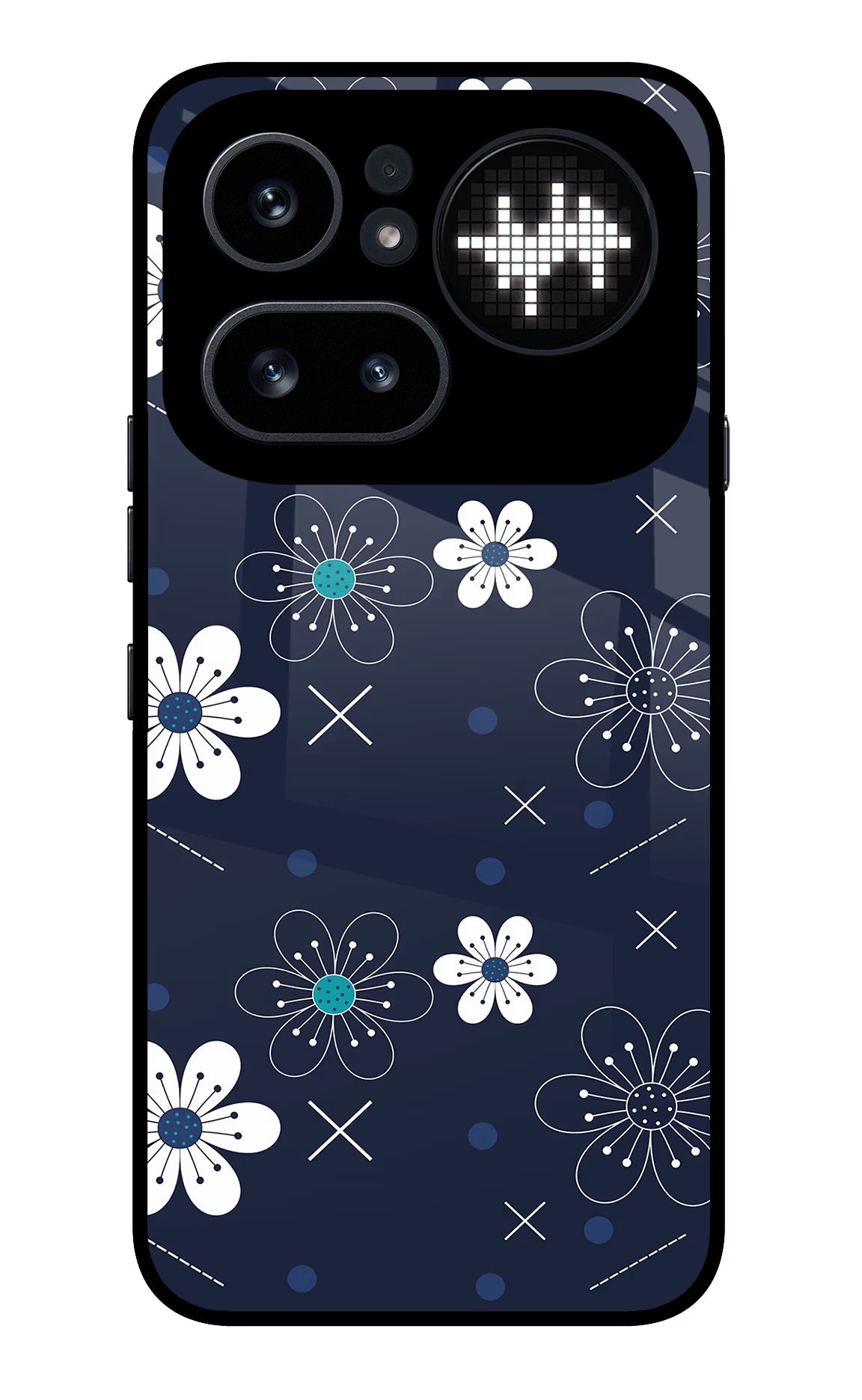 Flowers Nothing Phone 4a Pro Glass Case