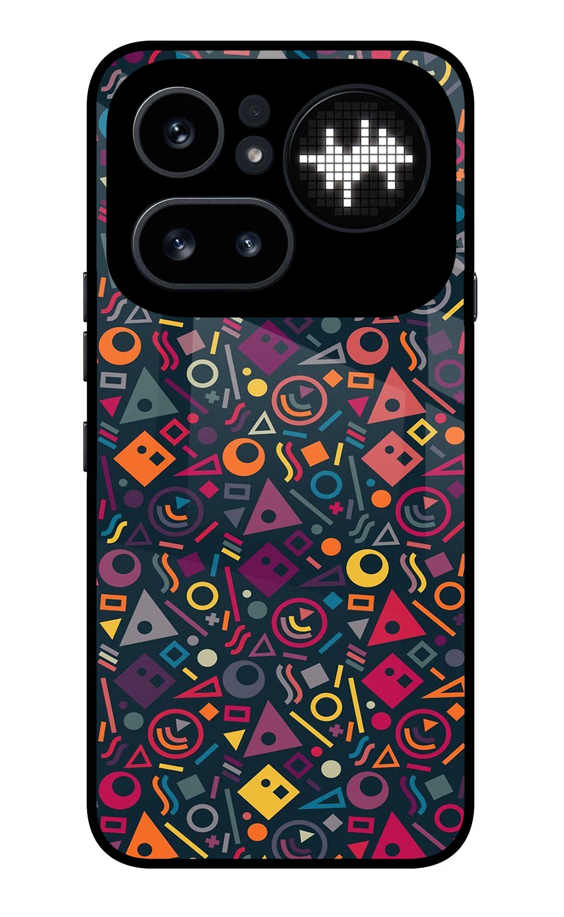 Geometric Abstract Nothing Phone 4a Pro Glass Case Back Cover by Casekaro