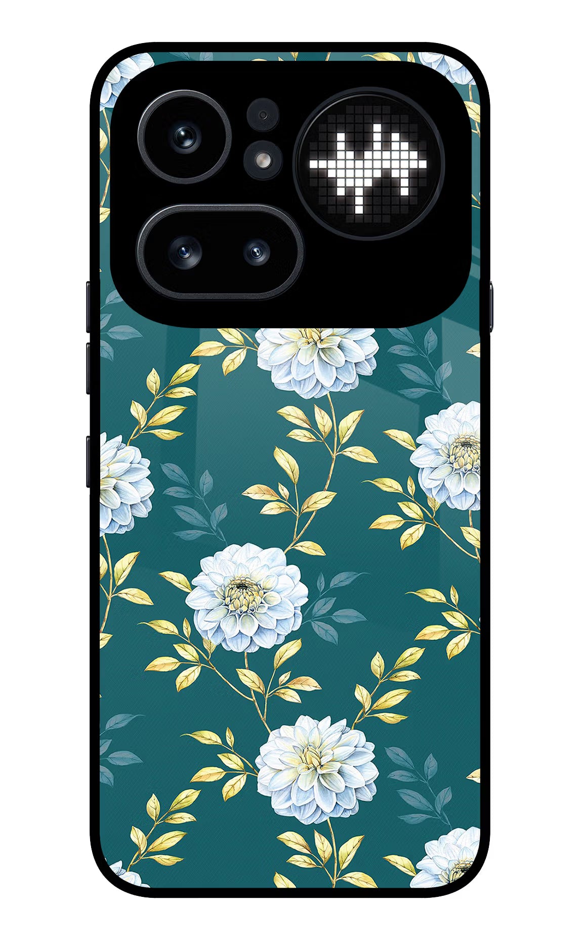 Flowers Nothing Phone 4a Pro Glass Case Back Cover by Casekaro