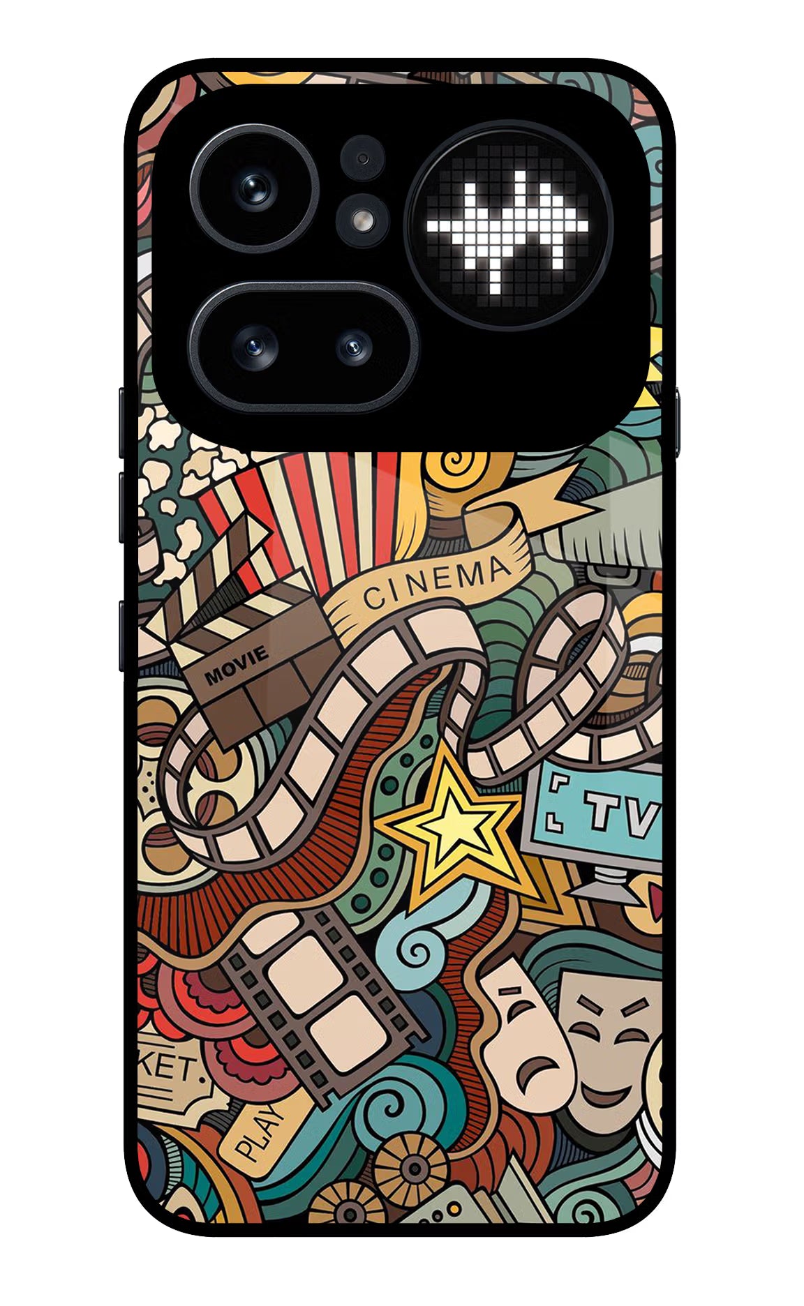 Cinema Abstract Nothing Phone 4a Pro Glass Case