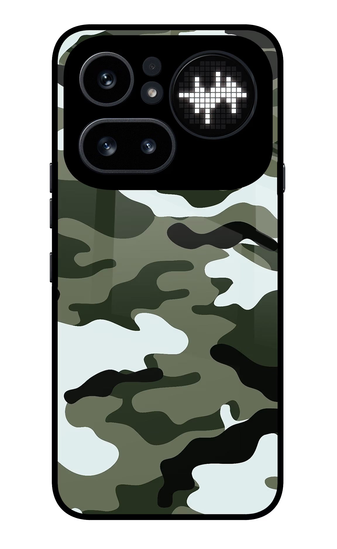 Camouflage Nothing Phone 4a Pro Glass Case