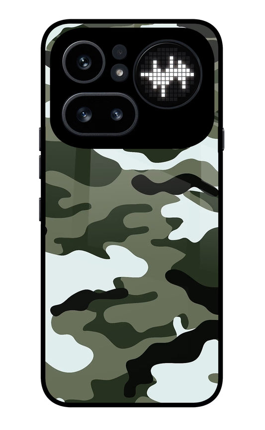 Camouflage Nothing Phone 4a Pro Glass Case