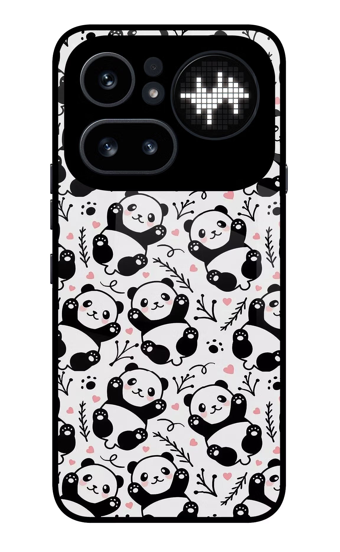 Cute Panda Nothing Phone 4a Pro Glass Case
