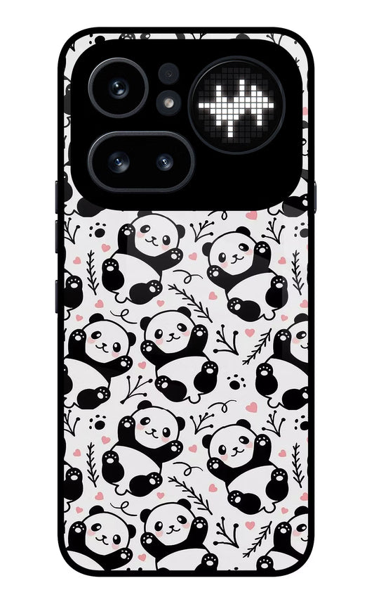 Cute Panda Nothing Phone 4a Pro Glass Case
