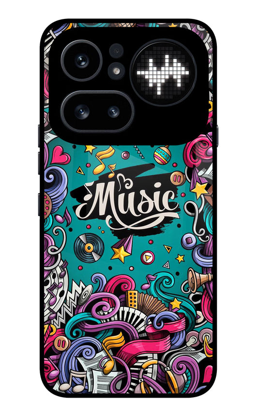 Music Graffiti Nothing Phone 4a Pro Glass Case