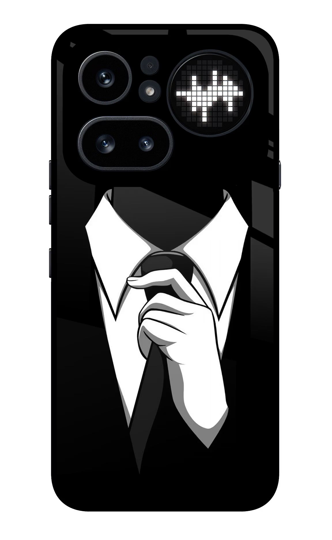 Black Tie Nothing Phone 4a Pro Glass Case