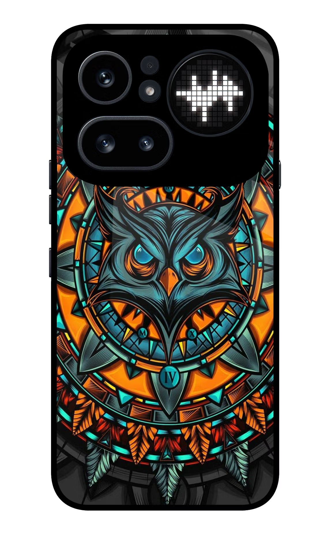 Angry Owl Art Nothing Phone 4a Pro Glass Case