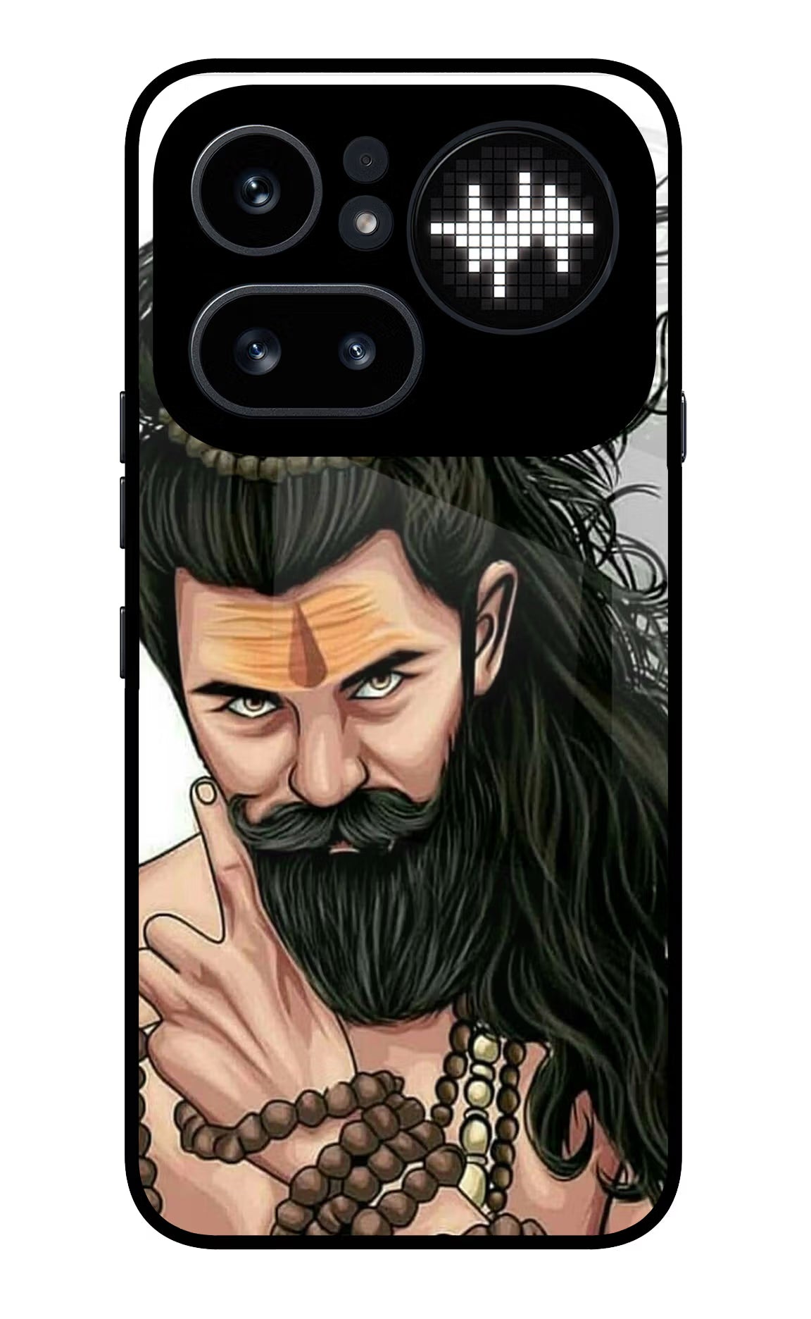 Mahadev Nothing Phone 4a Pro Glass Case Back Cover by Casekaro