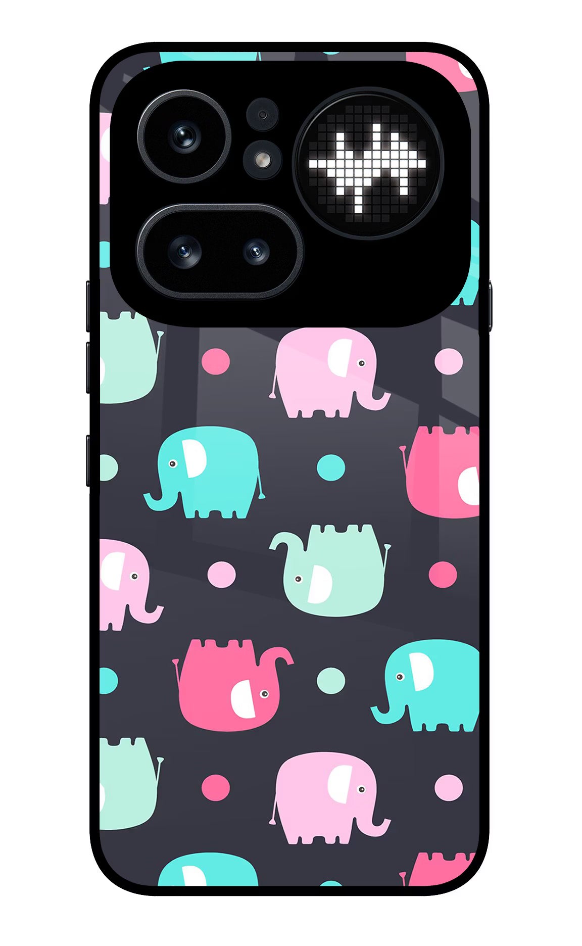 Elephants Nothing Phone 4a Pro Glass Case