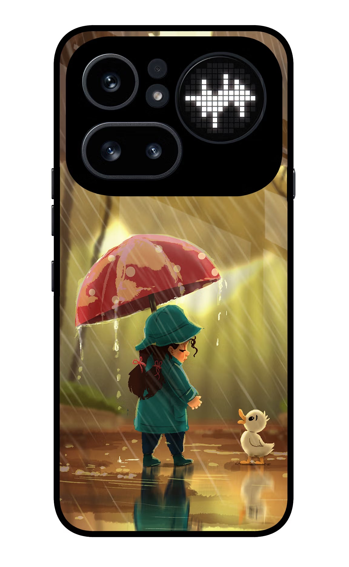 Rainy Day Nothing Phone 4a Pro Glass Case Back Cover by Casekaro