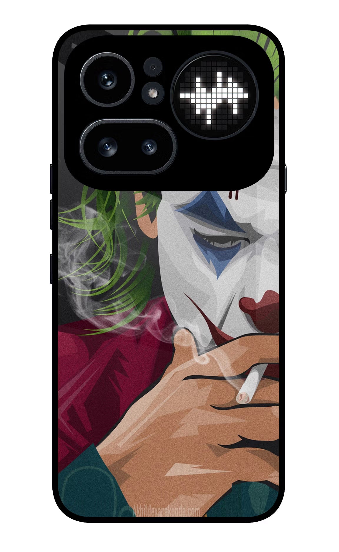 Joker Smoking Nothing Phone 4a Pro Glass Case Back Cover by Casekaro