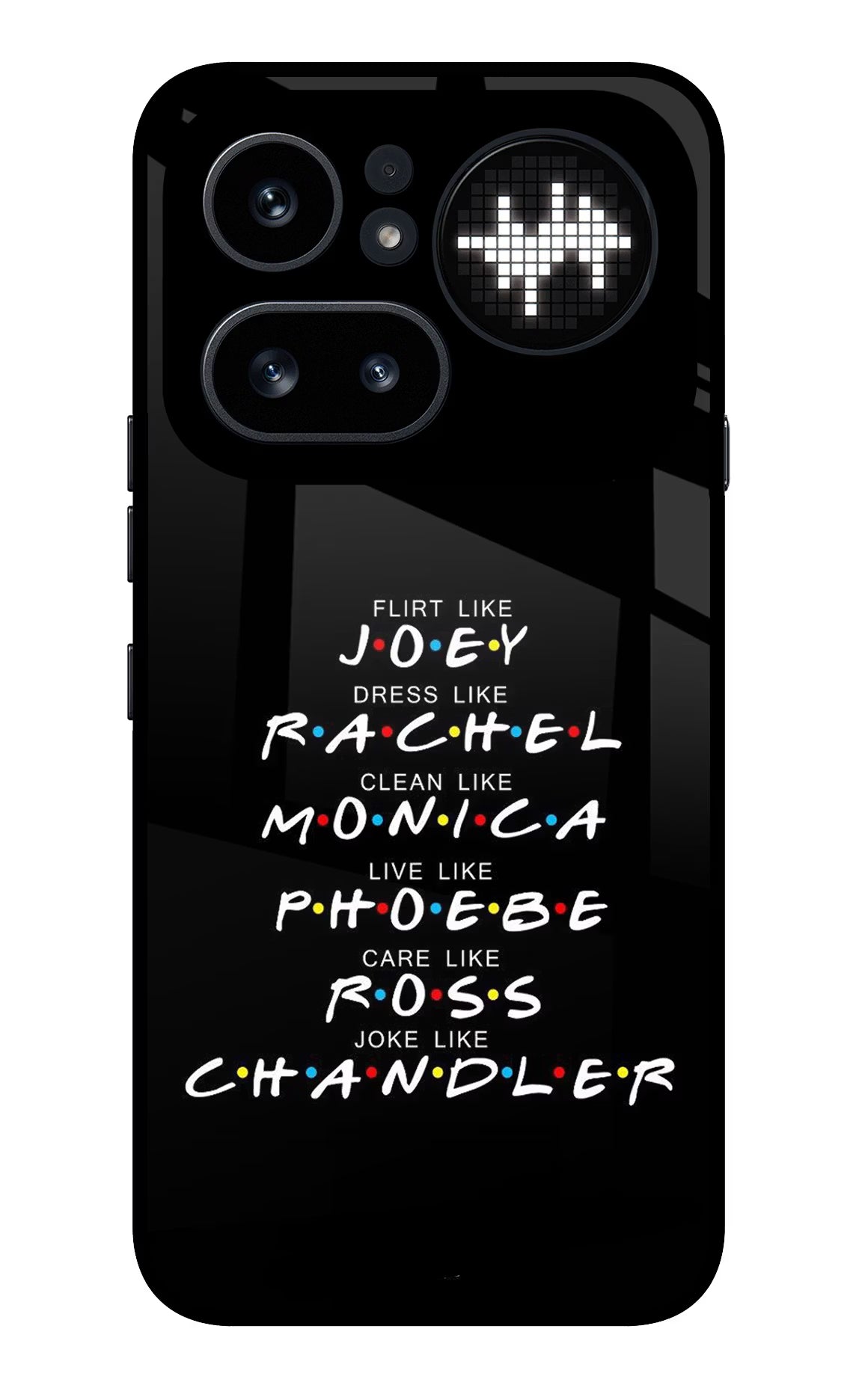 FRIENDS Character Nothing Phone 4a Pro Glass Case