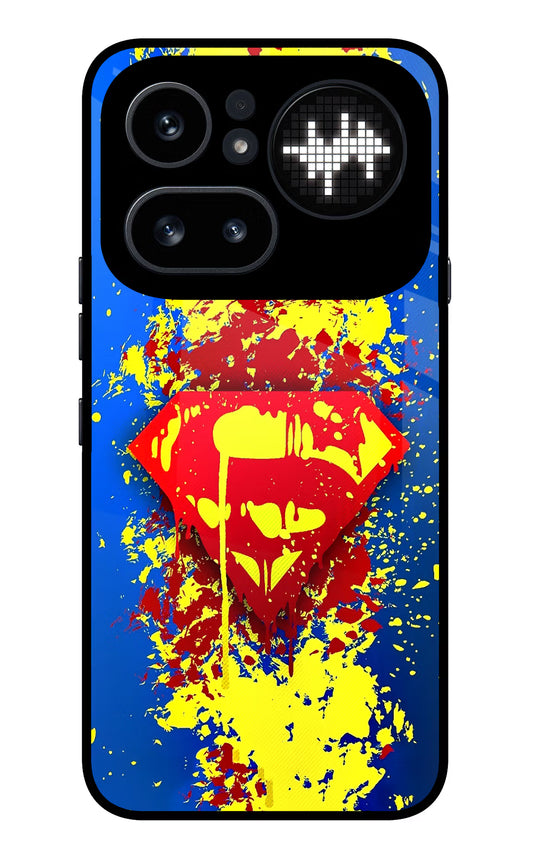Superman logo Nothing Phone 4a Pro Glass Case