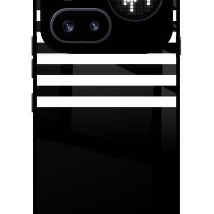 Black and White Print Nothing Phone 4a Pro Glass Case