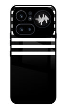 Black and White Print Nothing Phone 4a Pro Glass Case