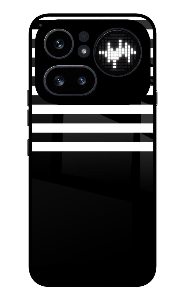 Black and White Print Nothing Phone 4a Pro Glass Case