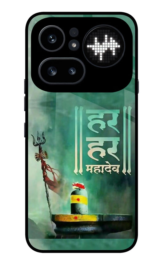 Har Har Mahadev Shivling Nothing Phone 4a Pro Glass Case