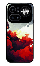 Fire Cloud Nothing Phone 4a Pro Glass Case