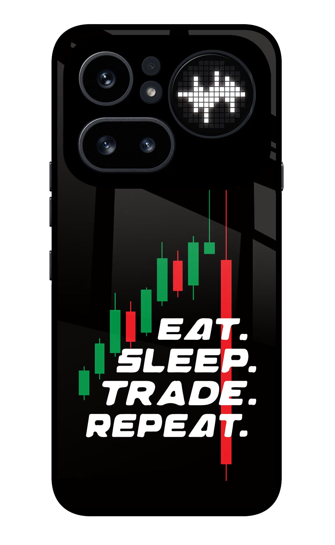 Eat Sleep Trade Repeat Nothing Phone 4a Pro Glass Case
