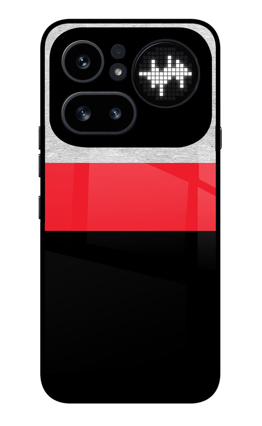 Tri Color Pattern Nothing Phone 4a Pro Glass Case
