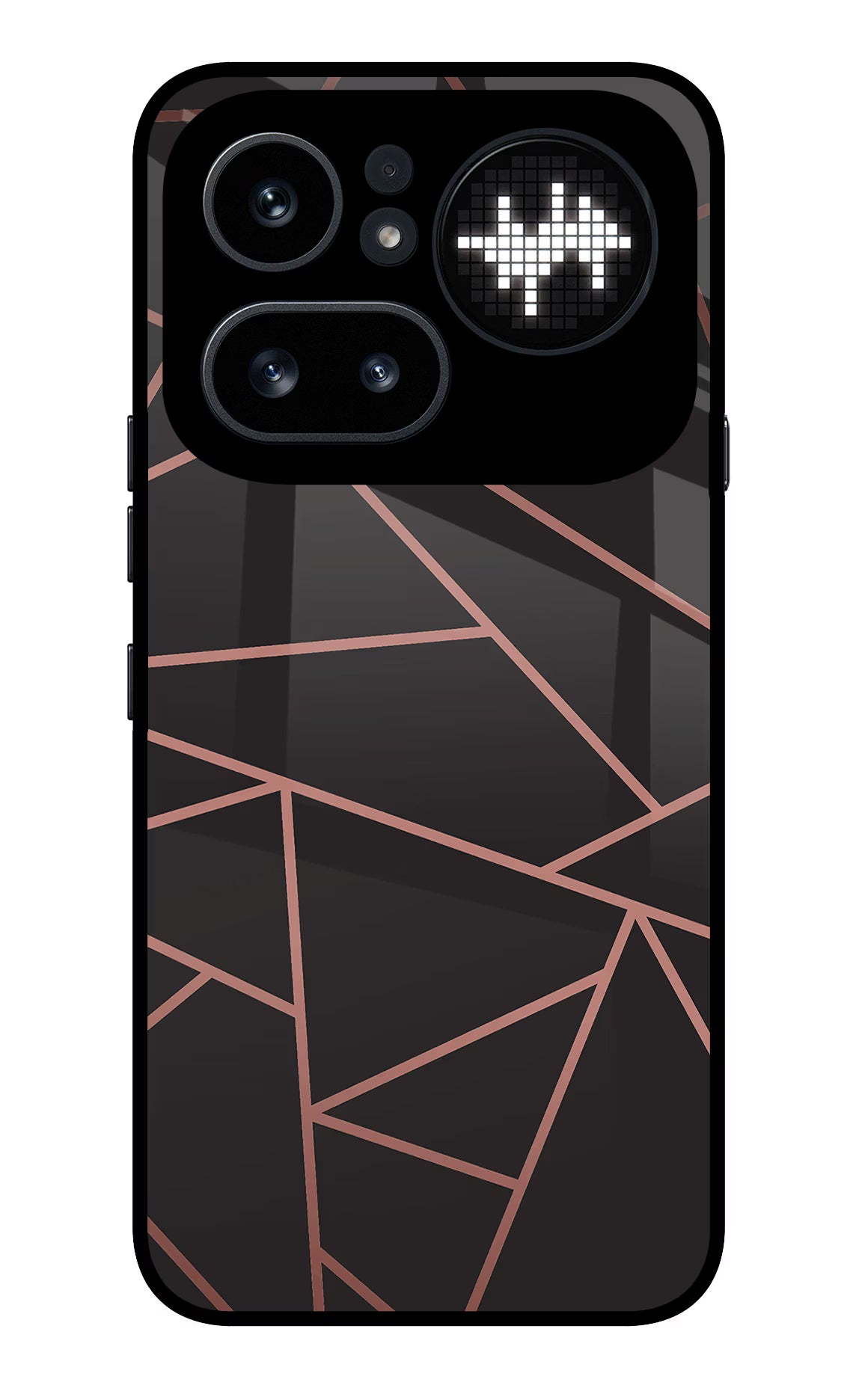 Geometric Pattern Nothing Phone 4a Pro Glass Case Back Cover by Casekaro