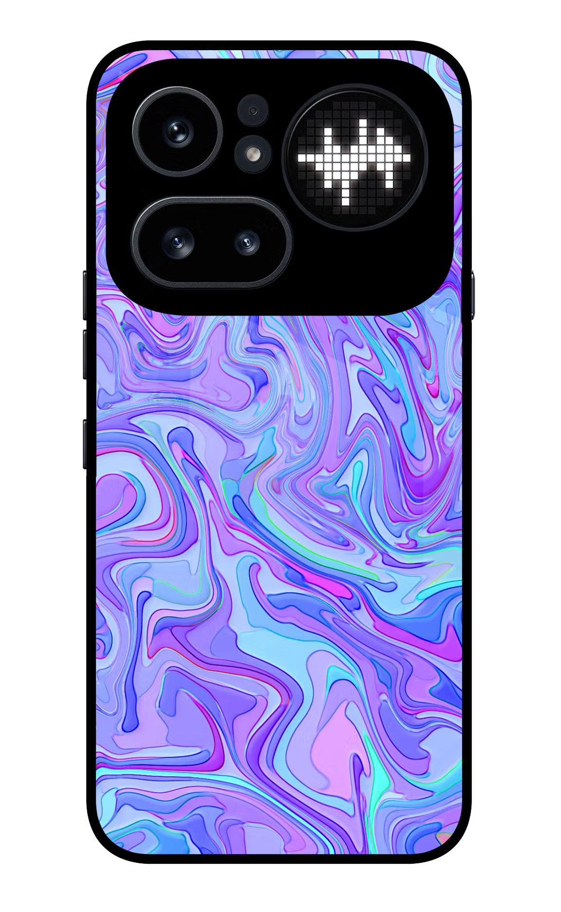 Glitter Nothing Phone 4a Pro Glass Case Back Cover by Casekaro