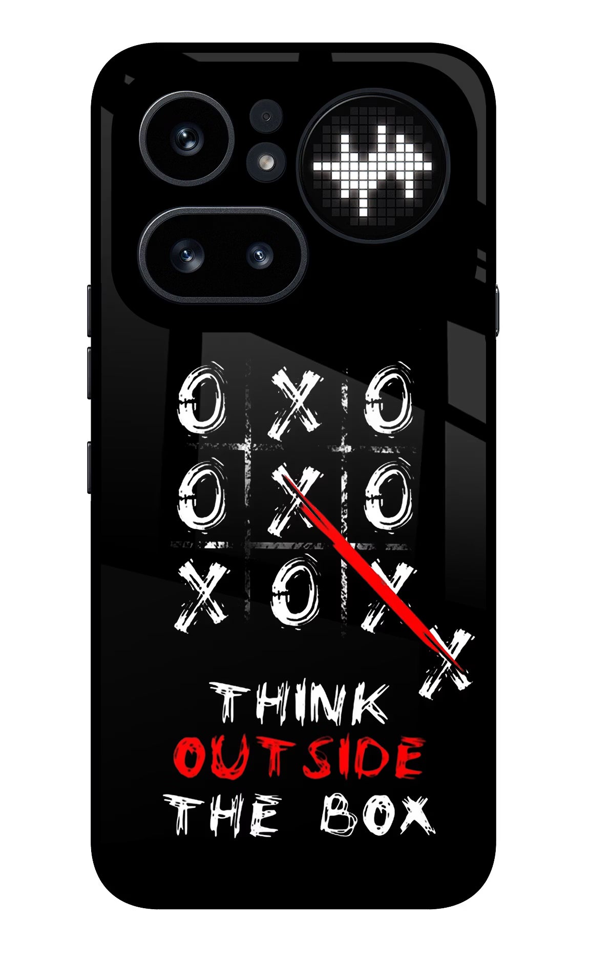Think out of the BOX Nothing Phone 4a Pro Glass Case Back Cover by Casekaro