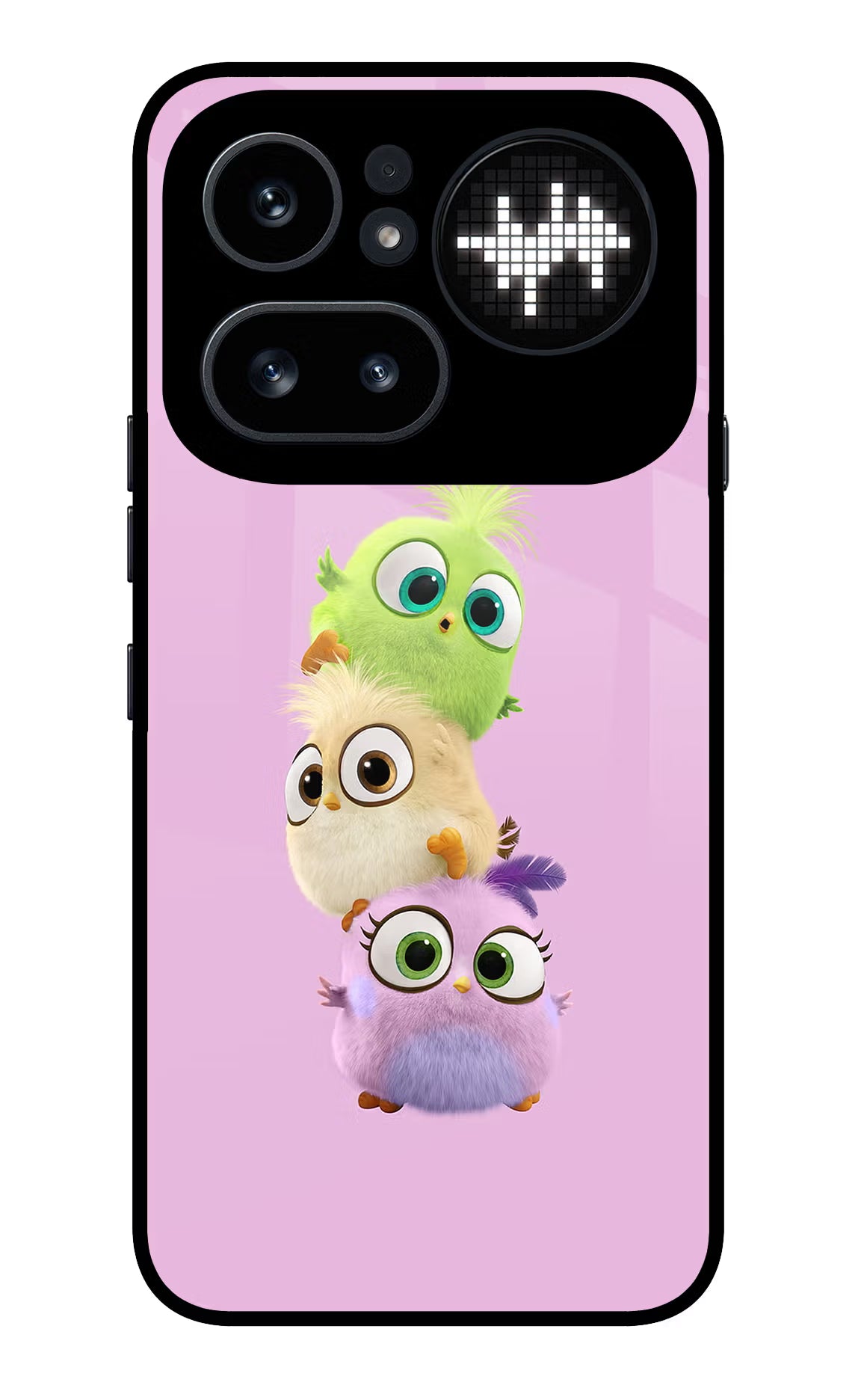 Cute Little Birds Nothing Phone 4a Pro Glass Case