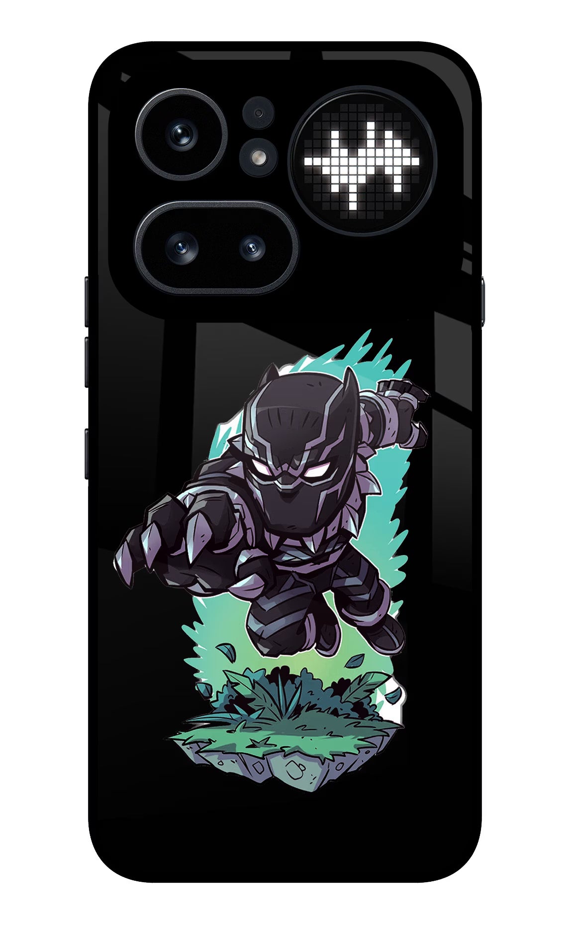 Black Panther Nothing Phone 4a Pro Glass Case