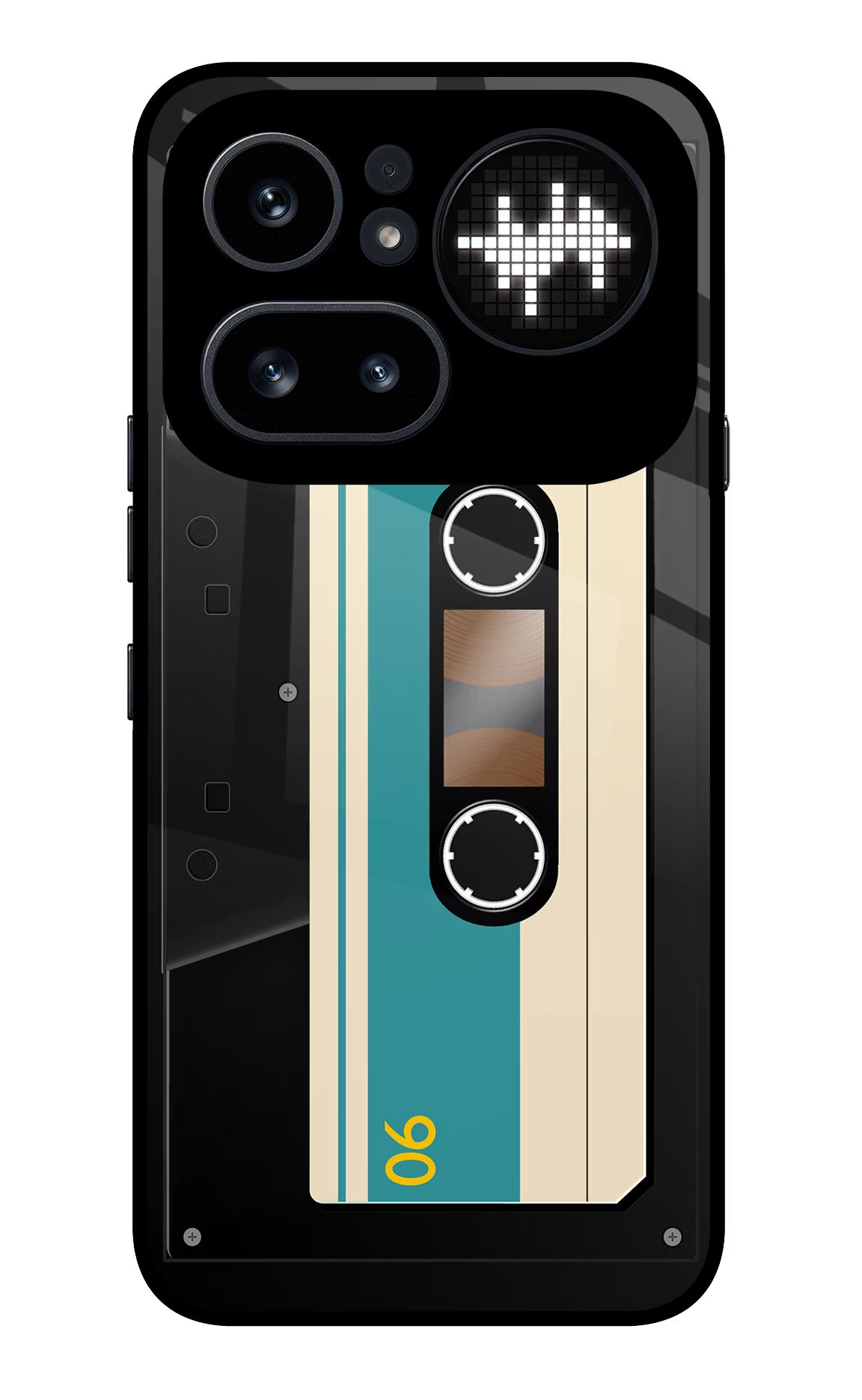 Cassette Nothing Phone 4a Pro Glass Case Back Cover by Casekaro